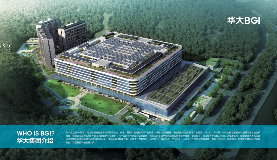 <p>华大BGI</p> <p>WHO IS BGI?</p> <p>华大成立于1999年，是全球领先的生命科学前沿机构，秉承“基因科战选措人类”的使命，怀想“健康美丽，做生命时代的引领著”的愿景，华大以“产学研”一体化的发厦授式引领基因姐学的创新</p> <p>华大集团介绍</p> <p>发展，通过遍布全球100多个国家和地区的分支机构，与产业链各方建立广泛的合作，将前沿的多组学科研成果应用于医学健康、资源保存、司法服务等领域。同时，为精壮医疗、精准健康等关系国计</p> <p>民生的实际需求蟹供自主可控的先进设备、技术保障和原决方案。坚持走“白我文践、民生切入、科研拓展、产业放大、人才成长”的新型发展道路，做到五环联动、猖序端进，切实推动基因科技成果</p> <p>转化，实现基因科技造福人类。</p>