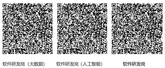 <p>软件研发岗（大数据)</p> <p>软件研发岗（人工智能)</p> <p>软件研发岗</p>